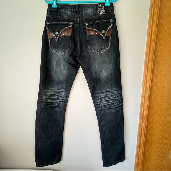GS115 Men’s Dark Wash Straight Jeans Size 30 - Picture 2 of 10